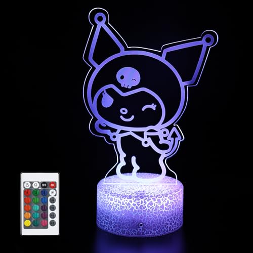 SUCADA 16 Color Light Decor Anime Charater 3D Table Lamp with Remote Fans Birthday Decoration Holiday Gifts
