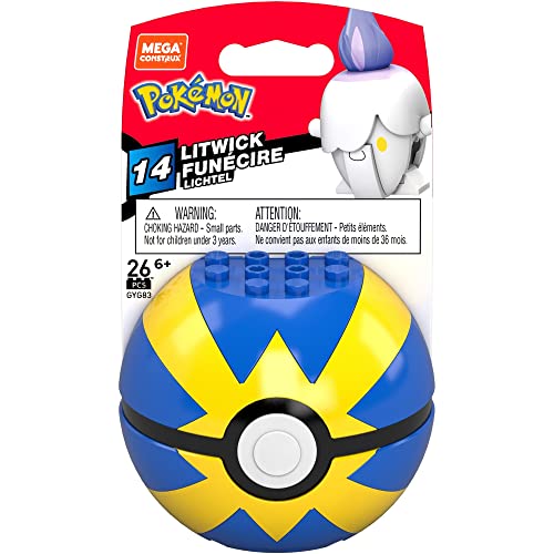Mega Construx Pokemon Litwick Quick Ball