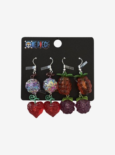 One Piece Resin Devil Fruit Earring Set