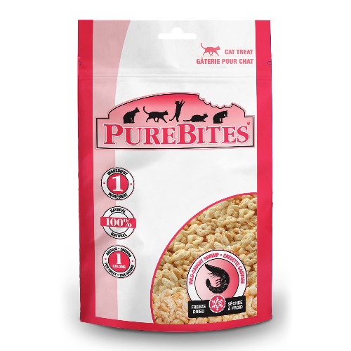 PureBites Freeze Dried Shrimp Cat Treats 11g | 1 Ingredient | Made in USA | Packaging May Vary - 11 g (Pack of 1)