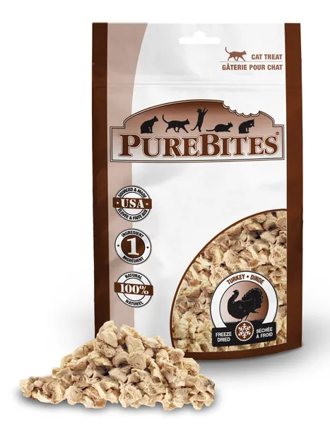 PureBites Cat Treats, Turkey, 0.92-Ounce
