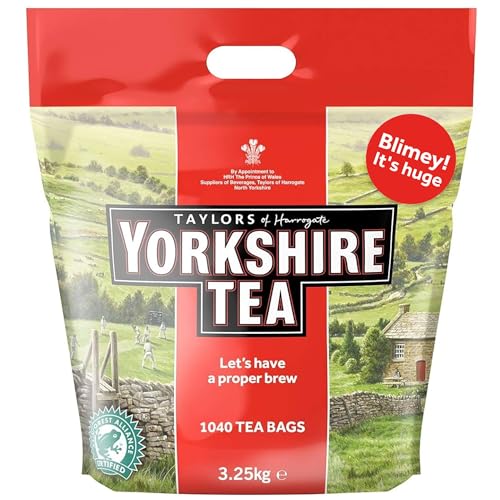 Yorkshire Tea Bags - 1040 Bags - 3.25kg