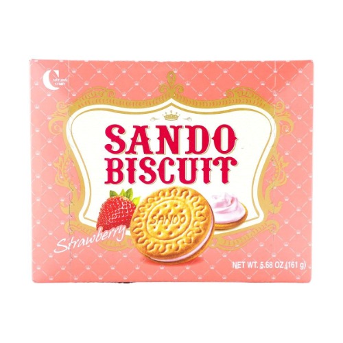 Sando Biscuit Strawberry Flavor Gift Pack 323g - Strawberry Flavor 161g