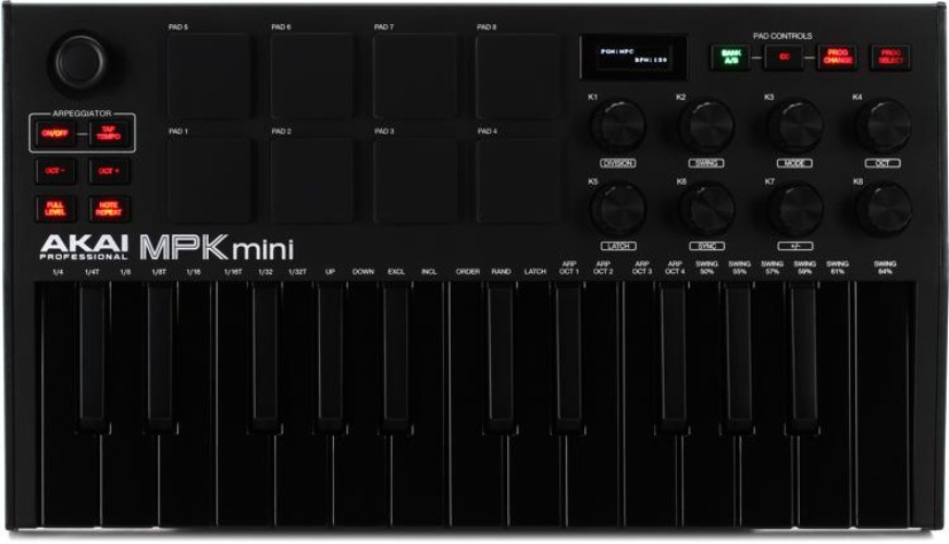 Akai Professional MPK Mini MK III Limited Edition Black on Black 25-key Keyboard Controller