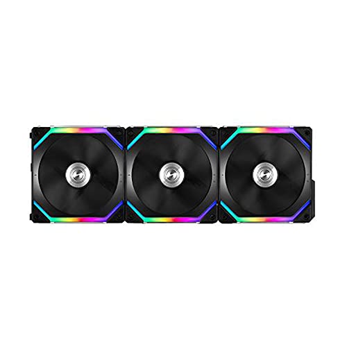 Lian Li UNI FAN SL120 3 Pack Black - with Controller (ARGB 120mm LED PWM Daisy-Chain) - Controller