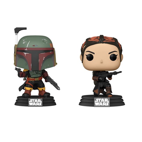 Funko Pop! Star Wars: Book of Boba Fett Set of 2 - Boba Fett and Fennec Shand - 
