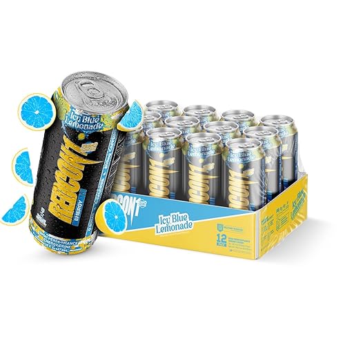 REDCON1 Energy High Performance Drink, Icy Blue Lemonade - Zero Sugar Energy Drink with Alpha GPC Nootropic - 200mg Natural Caffeine from Green Coffee Beans - Vitamin B6, B12 & B5 to Boost Mood (12 ct) - Icy Blue Lemonade