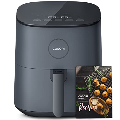 COSORI Air Fryer Pro LE 5-Qt, for Quick and Easy Meals, UP to 450℉, Quiet Operation, 85% Oil less, 130+ Exclusive Recipes, 9 Customizable Functions in 1, Compact, Dishwasher Safe, Gray - Gray - 5 QT - Air Fryer