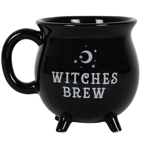 Witches Brew Cauldron Stoneware Mug - 1 Count (Pack of 1) - Black