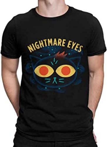 Night in The Woods Nightmare Eyes T-Shirt, Premium Cotton Men Tee - Medium