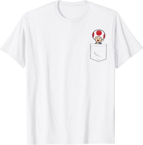 Super Mario Toad Pocket T-Shirt