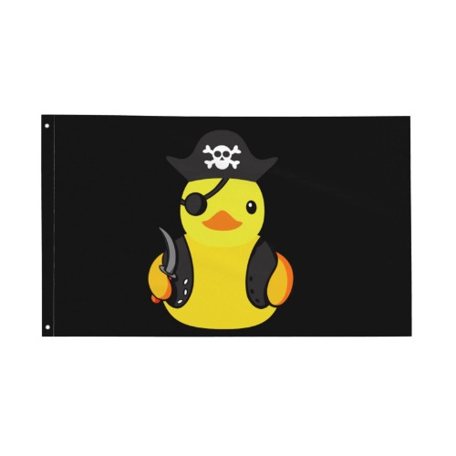 Pirate Rubber Duck Flag 3x5 Ft Garden Yard Banner Outdoor Decorative Sign - One Size Pirate Rubber Duck1