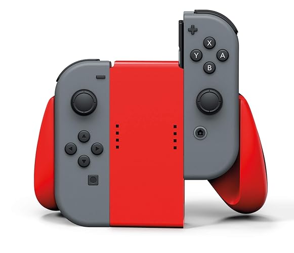 PowerA Joy Con Comfort Grips for Nintendo Switch - Red - Red