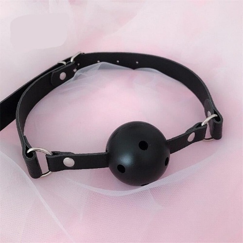Classic Ball Gag (5 Colors) - Black Ball Gag