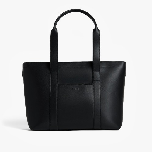 Metro Tote | Carbon Black (Vegan Leather)