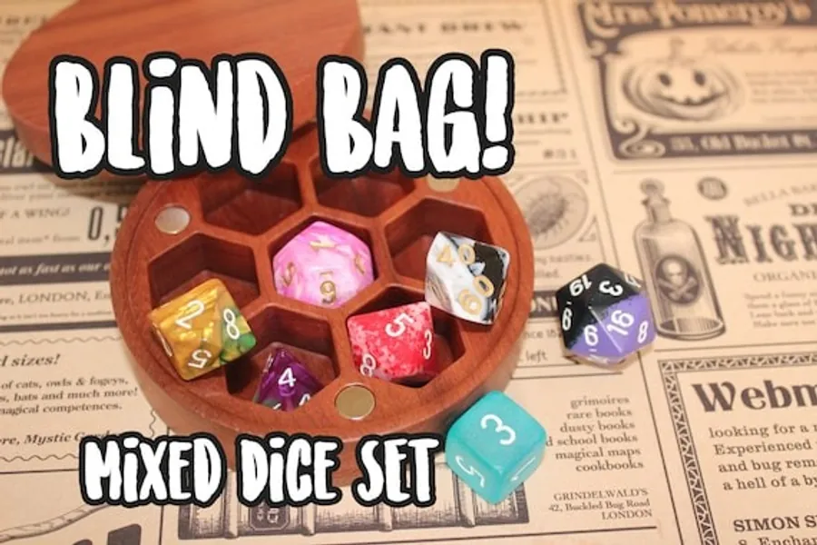 Mixed Blind Bag  7 Set Dnd Polyhedral Dice for D&D  Dungeons | Etsy Canada
