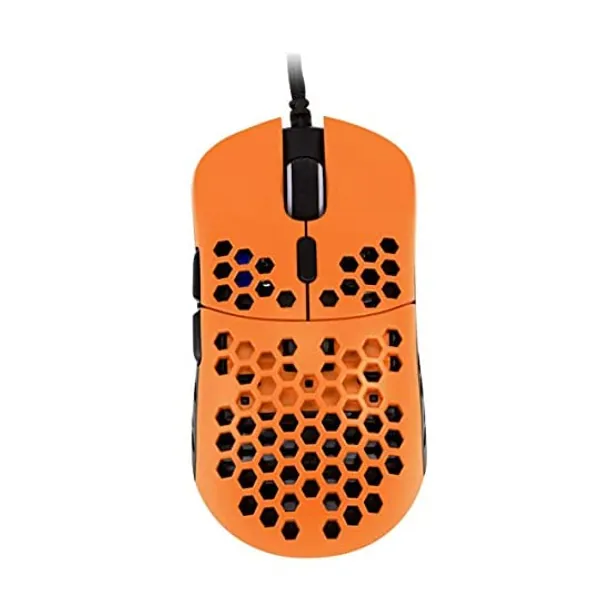 
                            HK Gaming Mira S Ultra Lightweight Honeycomb Shell Wired RGB Gaming Mouse - Up to 12 000 cpi | 6 Buttons - 61g Only (Mira-S, Black & Orange)
                        