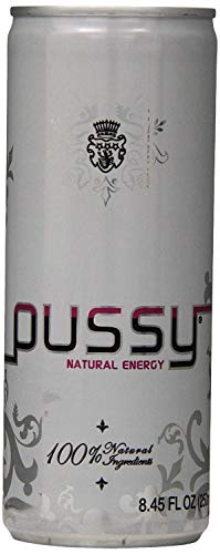 Pussy Natural Energy Drink 12 Pack - Grape - 8.45 Fl Oz (Pack of 12)
