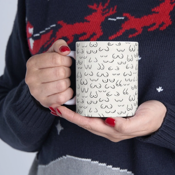 Boobs Coffee Mug,Ceramic Mug,Funny Feminist Mug,Boob Gift mug,Boob Cuppa,Coffee Lover Gift,Tea Cuppa,Boobs For Her