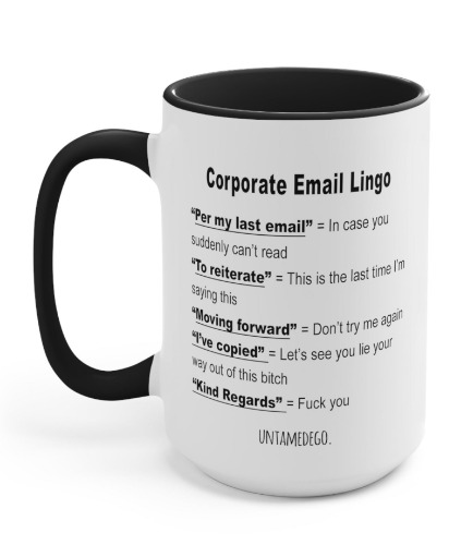 Corporate Email Lingo Mug | Default Title