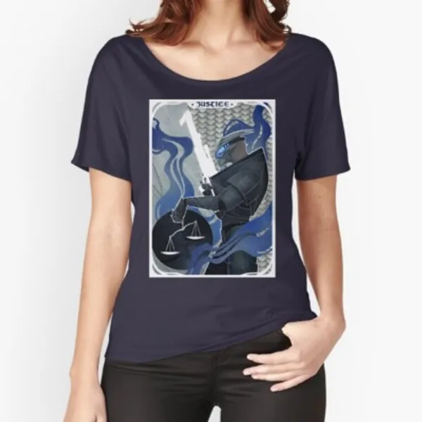 Garrus Vakarian Justice Tarot Relaxed Fit T-Shirt by SavBakk