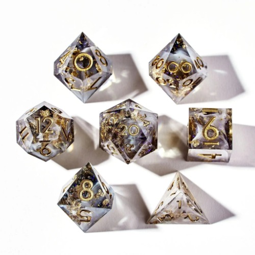 Fall From Grace 7-Piece Polyhedral Dice Set | 7 Piece Polyhedral Set