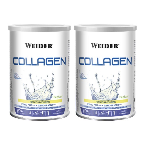 Weider Duo Pack Collagen, Collagen. with Hyaluronic Acid, Magnesium and Vitamin C. 100% Peptan. Zero Fat. Sugar Zero. Keto. 600g