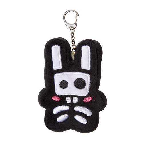 Skeleton Freezer Bunny Plush Keyring