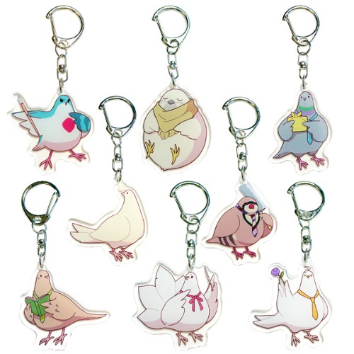 HATOFUL BOYFRIEND Acrylic Birb Charm Bundle