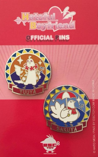 Hatoful Boyfriend Sakuya & Yuuya pin set