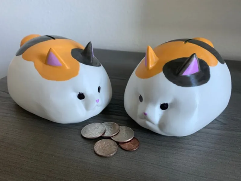 Fat Cat  Fat Cat Bank  XL Print  Final Fantasy XIV  Desk | Etsy