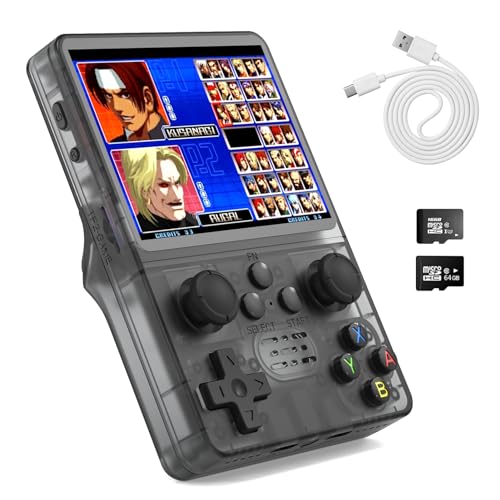 YCCSKY Retro Handheld Game Console, R35S Portable Console Built-in 15+ Emulator and 12+64G TF Card 5000+ Classic Games, Pocket Games Emulator with 3.5inch IPS 640x480 Screen / 3500mAh 7+Hours Battery