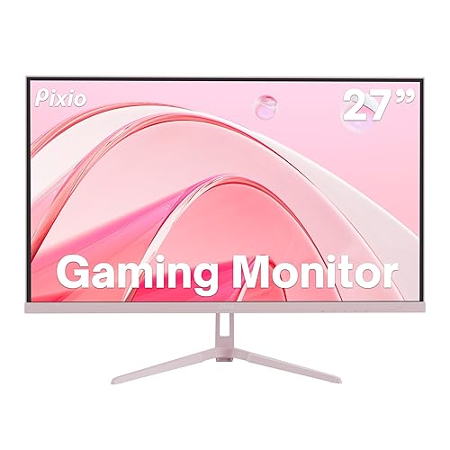 Pixio PX278 Wave Pink 27 inch 180Hz Refresh Rate FHD 1440p Resolution Fast IPS Panel 1ms GTG Response Time Pink Gaming Monitor with FreeSync - 27 inch - 180Hz 1440p - Pink