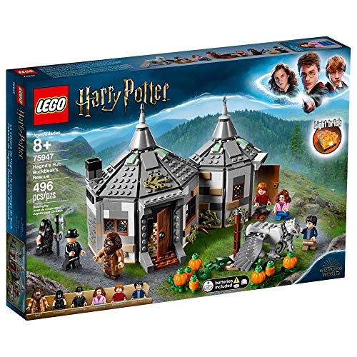 LEGO Harry Potter Hagrid's Hut: Buckbeak's Rescue 75947 Toy Hut Building Set from The Prisoner of Azkaban Features Buckbeak The Hippogriff Figure (496 Pieces) - Standard
