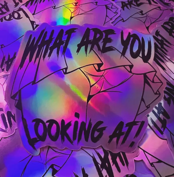 Anime Pantsu Holographic Sticker!