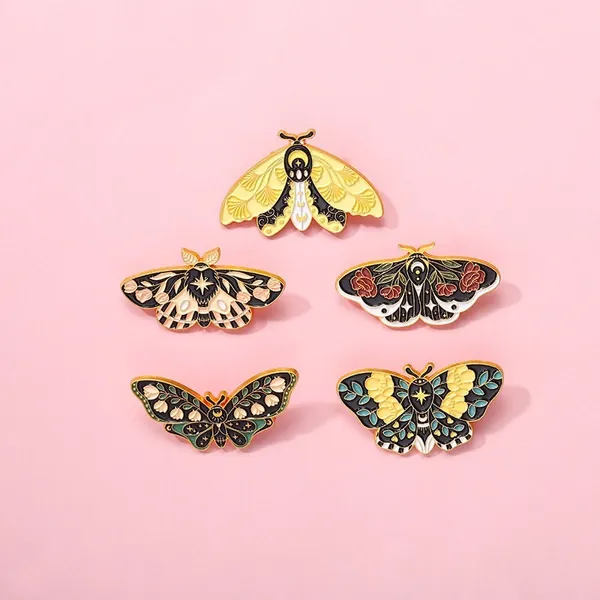 Butterfly moon pins enamel cute pin set pins laple pin hard enamel pin Christmas gifts | Gift for her anime enamel pin