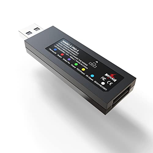 MAYFLASH Magic-S PRO 2 Wireless Bluetooth USB Adapter for PS4, Switch, macOS, Windows, Raspberry Pi, Compatible with Xbox Series X & S Controller, Xbox One Bluetooth, PS5 Controller and More - MAGIC-S PRO 2