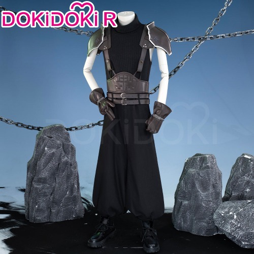 【Size XS-3XL】DokiDoki-R Game Cosplay Zaack Faiir Black Costume | M-Order Processing Time Refer to Description Page