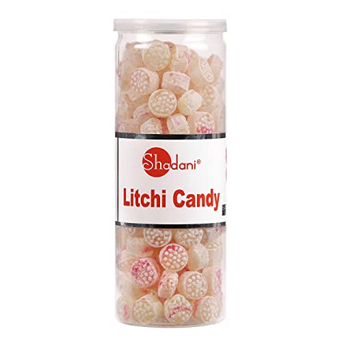 Shadani Litchi (Lychee) Candy Box - Indian Special Rose Water Juicy Flavour 230 GR (8.11 oz)