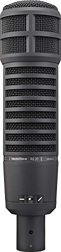 Electro-Voice RE20-BLACK Dynamic Broadcast Announcer Microphone, Black (RE20) - Black - Microphone