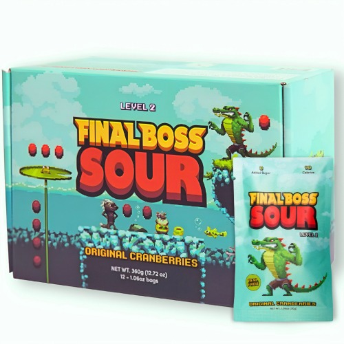 Level 2 Cranberries (12 pack) Dried Fruit Sour Snack