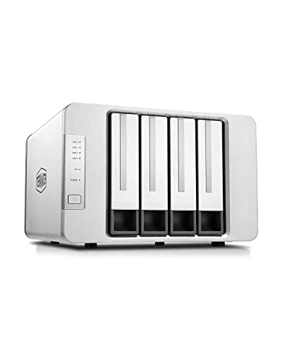 TERRAMASTER F4-423 4-Bay High Performance NAS for SMB with N5095 Quad-core CPU, 4GB DDR4 Memory, 2.5GbE Port x 2, Network Storage Server (Diskless) - Quad-Core, 4-Bay, F4-423
