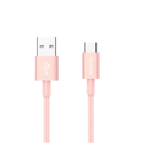 Cable De Datos USB A USB-C ALUMINIO ROSA 2 M USB Aluminio Rosa 2 m