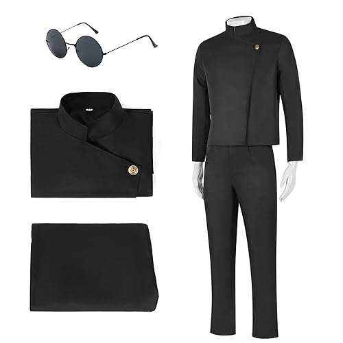 Jekubap High School Satoru Cosplay Costume Uniform for Men Cosplay Outfit, Satoru Cosplay Set. - Large
