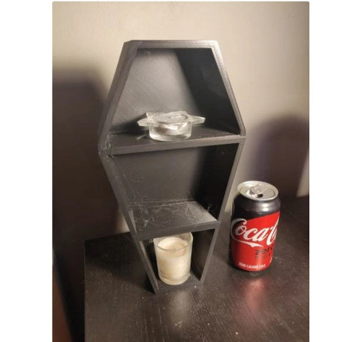 Coffin Display Shelf - Black