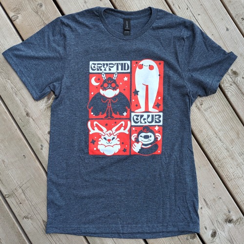 PREORDER: Cryptid Club Shirts - Dark Grey / S