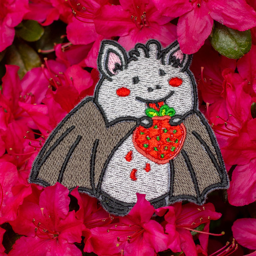 Fruit Bat Embroidered Patch! - Iron-on