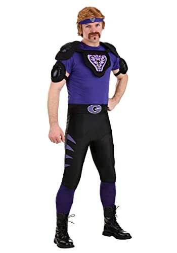 Adult Dodgeball Purple Cobras Costume, Men's Average Joe's Purple Cobra Dodgeball Uniform - X-Large