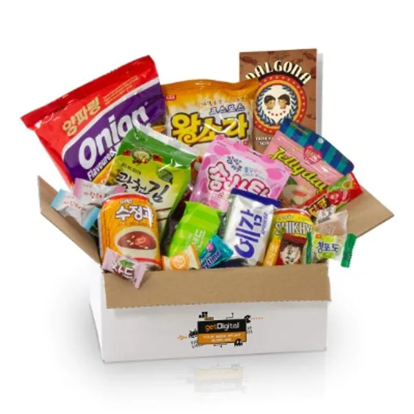 Dalgona-Box mit 20 koreanischen Süßigkeiten - Ausgewählter Mix aus vielseitigen Snacks  Spezialitäten
