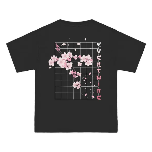 Evertwine Signature Collection - Sakura Blossom Beefy-T® - Black / 2XL